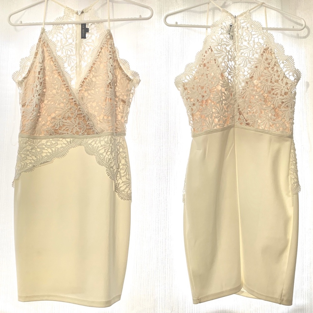 White Lace Fashion Nova Dress